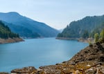 FILE - Aufderheide Drive runs past the Cougar Reservoir, seen in this August 2023 photo, as well as campgrounds, hot springs and dense forests east of Lane County.