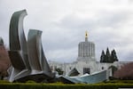 The Oregon Capitol in Salem. As lawmakers continue to debate whether to change how the state taxes businesses, some public employee unions say they'll take the question to voters again.