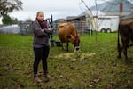 Christine Anderson, a farmer in Yamhill County who owns Cast Iron Farm and sells raw unpasteurized milk directly to consumers.