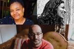 Kesha Ajose Fisher (top left), Ashley Toliver (top right), Anis Mojgani (bottom)