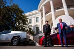 Trump appeared at an event in front of the White House on March 11, 2025, accompanied by Tesla CEO Elon Musk. Trump said he would purchase a Tesla EV as a 'show of confidence and support' for Musk, now a White House senior advisor.