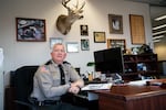 Douglas County Sheriff John Hanlin sits for a portrait in his office on Oct. 22, 2018 in Roseburg, Ore. 