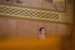 Speaker of the House Tina Kotek, D-Portland, watches a vote from the dais in the House chamber at the Captiol in Salem, Ore., Thursday, April 11, 2019.