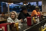 Delfa and Richard Middleton eat at Casey's Diner on Oct. 22, 2018 in Roseburg, Oregon. They've always owned guns, but didn't yet know how they'd vote on the Second Amendment Preservation Ordinance on the ballot Nov. 6.