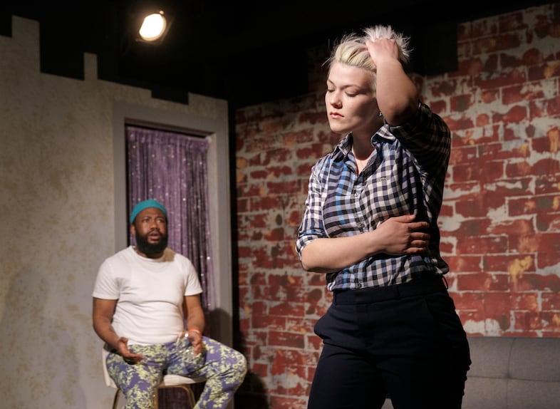 Smith, played by Kyran McCoy, left, and Pim, played by Cosmo Reynolds.