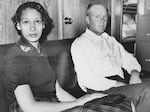 This Jan. 26, 1965, file photo shows Mildred Loving and her husband Richard P Loving. Bernard S. Cohen, who successfully challenged a Virginia law banning interracial marriage.