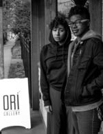 Vivas and Haile outside Ori Gallery in Portland.