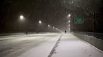 The brief calm on Sellwood Bridge during a difficult and slick commute, Dec. 14, 2016.