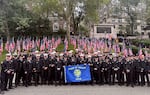 A provided photo show members of Tualatin Valley Fire & Rescue in New York City on Sept. 11, 2026, commemorating the 25th anniversary of the attacks that killed 3,000 people on Sept. 11, 2001.