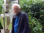 Sculpture artist Lee Kelly in his Oregon City studio and garden.