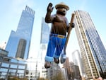 The Smokey Bear balloon floats in the Macy's Thanksgiving Day Parade on Thursday, Nov. 25, 2021, in New York. (Photo by Charles Sykes/Invision/AP)