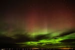 An aurora borealis, also known as the northern lights, is seen in the sky in the early morning hours of April 24, 2023, near Washtucna, Wash.