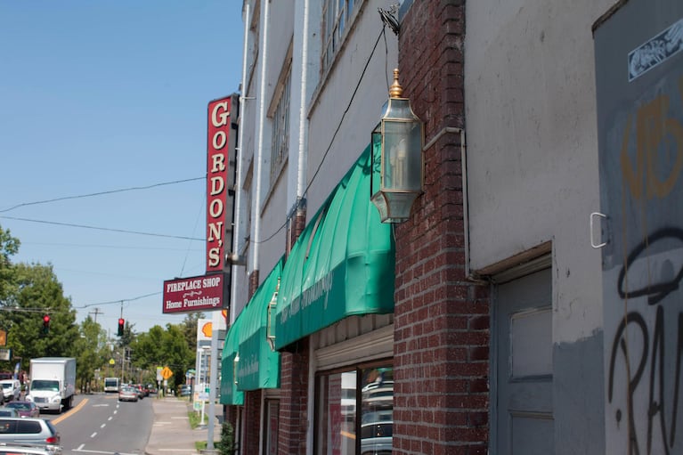 Located on the corner of NE 33rd Street and Broadway, the building Gordon's Fireplace Shop calls home was once an airplane parts factory.