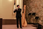 The night before the symposium, the town put on a student concert at the Church of the Nazarene. Flutist Kyle Ruggles grew up in Burns before attending the New England Conservatory of Music.