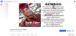 A reward notice is posted at the top of the Justice For Sarah Zuber Facebook page. The group was started in November 2022 by Jennifer Massey, and now has over 2,200 members. The first post reads “The purpose of this page is to act as the voice of Sarah Zuber, who cannot advocate for herself.”