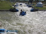 Most Olympic whitewater events are held in man made rivers like this one at the Oklahoma City center. But Gold Hill leaders think with a few tweaks, the Ti'lomikh Falls stretch of the Rogue River would make a great site for the 2028 Los Angeles whitewater events. 