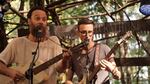 Rodrigo Amarante's softly swinging songs in Portugese draw a large crowd to the shaded woods stage.