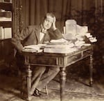 This from 1896, shows prince Henri d'Orléans at his desk. Opal claimed to be the long lost, illegitimate daughter of the prince. He died in 1901, when Opal was a toddler.