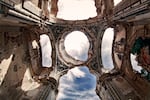 A decayed roof in the old village of Belchite in Spain. Left as a ghost town after the Spanish Civil War, preservations are working to ensure the site remains one of memory and reconciliation.