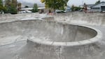 Old Town Skatepark in Talent, Ore., on Oct. 10, 2025.