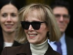 U.S. magazine columnist E. Jean Carroll departs the Manhattan Federal Court in New York City on May 9, 2023 after a jury found former President Donald Trump liable for the sexual abuse of the writer in the 1990s.