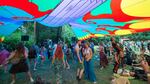 Oregon Country Fair attendees enjoying the festivities.