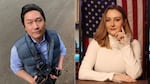 Former KOMO TV reporter Jonathan Choe, left, and former Fox TV reporter Brandi Kruse pushed Washington state Legislature to change its press access rules.