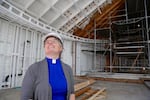 Pastor Jennifer Brownell of the First Congregational Church of Christ in Hazel Dell. In May 2016, it was one of three churches in Clark County that were struck in a series of church arson fires.