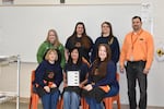 The Coffee Creek butterfly conservation lab team, along with Ronda Naseth of the Oregon Zoo and Chad Naugle of the Oregon Department of Corrections. Carolyn Exum is pictured on the bottom left.