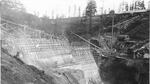 Construction workers are basting a hole in the 125-foot Condit dam and will breach it October 26th. The dam was completed in 1913.