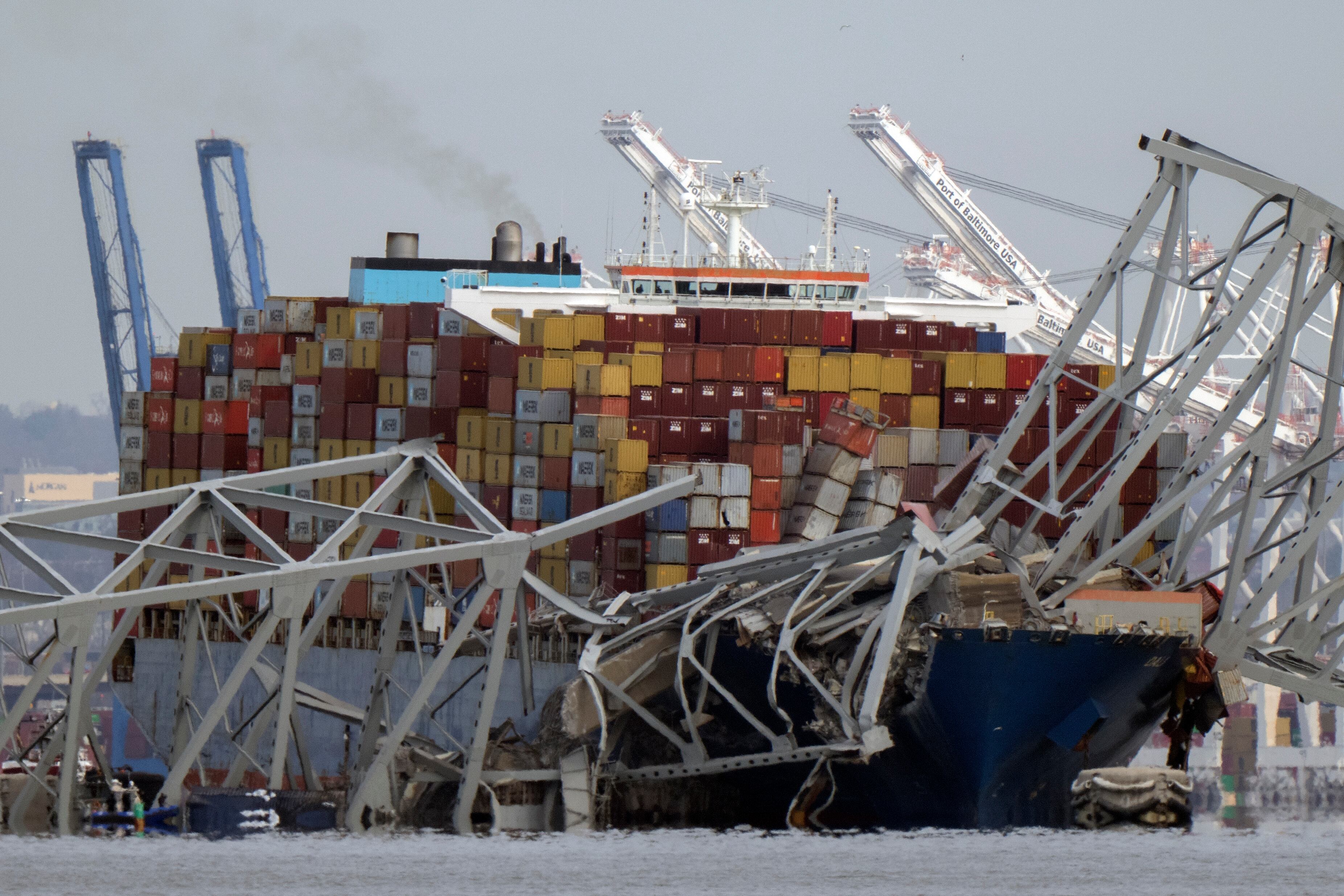 Cargo ship lost power and issued mayday before hitting Baltimore bridge, governor says