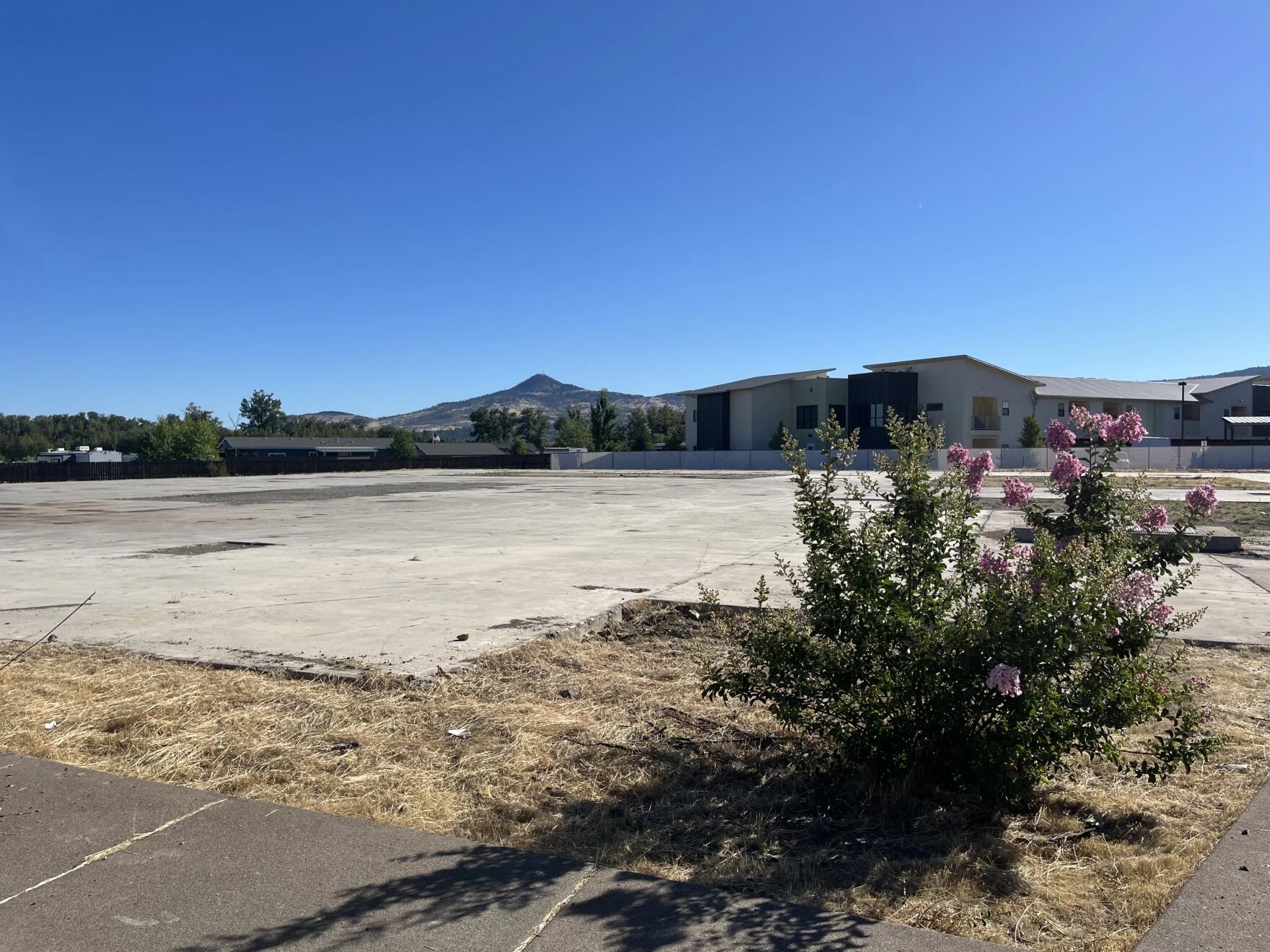 The site of the future Phoenix Commons housing project, shown on July 9, 2026.