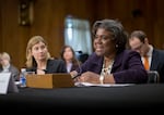 In this Jan. 9, 2014, file photo Assistant Secretary of State for African Affairs Linda Thomas-Greenfield, right, testifies during a Senate Foreign Relations Committee hearing on Capitol Hill in Washington. President-elect Joe Biden is expected to tap longtime diplomat Linda Thomas-Greenfield as the U.S. ambassador to the United Nations.