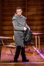 Actor Christopher Imbrosciano, as Richard in Artists Repertory Theatre's production of Mike Lew's "Teenage Dick", an adaptation of Shakespeare's "Richard III", re-cast in a modern-day high school.
