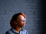 In this photo made Wednesday, April 27, 2016, Lezley McSpadden speaks during an interview in St. Louis. 