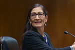 Interior Secretary Deb Haaland appears before the Senate Appropriations Committee, at the Capitol in Washington, Wednesday, June 16, 2021.