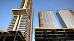 Construction of this $1 billion luxury real estate development in Los Angeles stalled in 2019 after a China-based developer ran out of funding, leaving the three-tower project unfinished amid a housing crisis in the city.