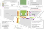 Site map of the Ankeny Square location. 