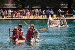 More than 20 teams entered boats in a variety of classes for the 2016 Portland Milk Carton Boat Races Sunday, June 26, 2016. Races included adult, children and family/multi rider levels.