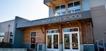 Philomath High School is one of six schools in the district. Its wood front pays homage to the community's timber roots.