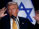 Former President Donald Trump speaks before prominent Jewish donors at an event titled "Fighting Anti-Semitism in America" in Washington, D.C., on Sept. 19.