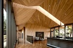 The inside of the Sokol Blosser tasting room