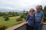 The Swansons' Whidbey Island home overlooks Admiralty Bay.