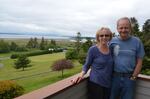 The Swansons' Whidbey Island home overlooks Admiralty Bay.