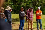 John Spence, Gros Ventre and Sioux, worked at Chemawa for seven years as a substance abuse counselor. When he visited the cemetery last summer he noticed how neglected it had become. That spurred him to help organize the cleanup this year.