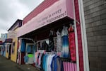 A shop gift shop on Pacific Avenue, in Long Beach, Washington.