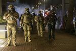 Federal law enforcement officers, along with PPB, dispersed hundreds of protesters from the Multnomah County Justice Center and federal courthouse on the 4th of July during protests against systemic racism and police violence.