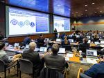 NASA experts and federal emergency management officials dealing with a hypothetical incoming asteroid threat in April of 2024.