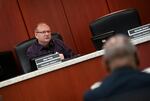 District 1 Councilor Glen Yung attends a work session meeting at the Public Service Center in Vancouver, Wash., on July 29, 2026.
