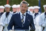 Defense Secretary Pete Hegseth speaks during the POW/MIA National Recognition Day Ceremony at the Pentagon, Friday, Sept. 18, 2026, in Washington.